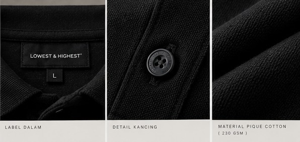 LOWEST & HIGHEST fabric and garment details
